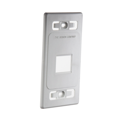 Placa de pared modular MAX, de 2 salidas, color blanco Placa de pared modular MAX, de 2 salidas, color blanco
