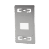 Placa de pared modular MAX, de 2 salidas, color blanco Placa de pared modular MAX, de 2 salidas, color blanco
