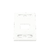 Placa de pared modular MAX, de 2 salidas, color blanco, version bulk (Sin Empaque Individual)