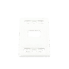 Placa de pared modular MAX, de 2 salidas, color blanco, version bulk (Sin Empaque Individual)