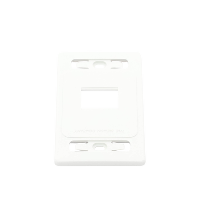 Placa de pared modular MAX, de 2 salidas, color blanco, version bulk (Sin Empaque Individual)