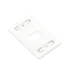 Placa de pared modular MAX, de 2 salidas, color blanco, version bulk (Sin Empaque Individual)