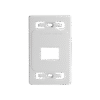 Placa de pared modular MAX, de 2 salidas, color blanco, version bulk (Sin Empaque Individual)
