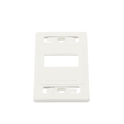 Placa de pared modular MAX, de 3 salidas, color blanco, version bulk (Sin Empaque Individual)