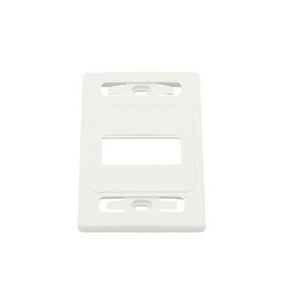 Placa de pared modular MAX, de 3 salidas, color blanco, version bulk (Sin Empaque Individual)