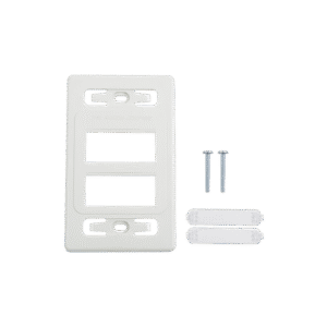 Placa de pared modular MAX, de 6 salidas, color blanco, versión bulk (Sin Empaque Individual)