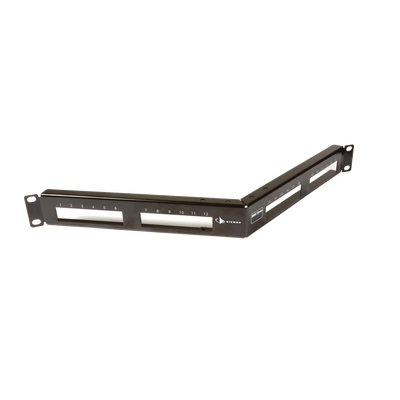 Patch Panel MAX de 24 Puertos, Modular (Vacío), Angulado, 1UR