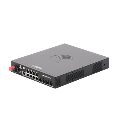 Switch cnMatrix WISP TX1012-DC-P de 8 puertos PoE y 4 SFP+, 170 W PoE Budget, Capa 2, gestión gratuita desde la nube, para corriente directa