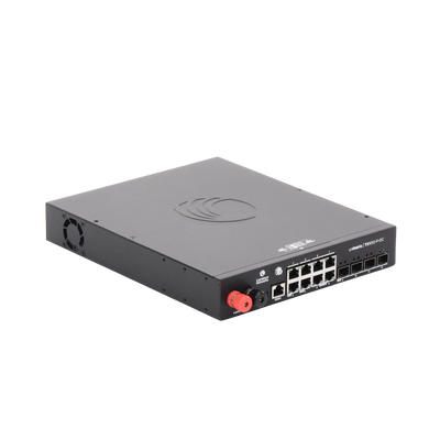 Switch cnMatrix WISP TX1012-DC-P de 8 puertos PoE y 4 SFP+, 170 W PoE Budget, Capa 2, gestión gratuita desde la nube, para corriente directa