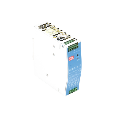 Fuente de poder industrial de 120 W, salida 12 Vcc, entrada 90~264 VCA, para montaje en riel DIN, Fuente de poder industrial de 120 W, salida 12 Vcc, entrada 90~264 VCA, para montaje en riel DIN,