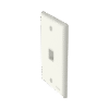Placa de Pared Vertical, Salida Para 1 Puerto Keystone, Color Blanco Mate