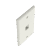 Placa de Pared Vertical, Salida Para 1 Puerto Keystone, Color Blanco Mate