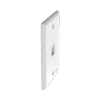 Placa de Pared Vertical, Salida Para 1 Puerto Keystone, Color Blanco
