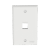 Placa de Pared Vertical, Salida Para 1 Puerto Keystone, Color Blanco