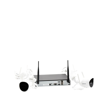 Kit IP Inalámbrico 4 Megapixel / NVR 4 Canales / 4 Cámaras Bala para Exterior / 1 HDD de 1 TB / Modo Repetidor