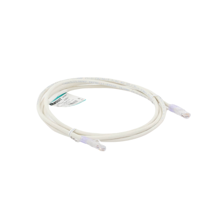 Cable de parcheo UTP Categoría 6, con plug modular en cada extremo - 2 m. - Blanco Mate Cable de parcheo UTP Categoría 6, con plug modular en cada extremo - 2 m. - Blanco Mate