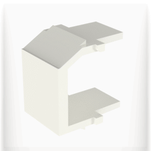 Módulo de tapa ciega (Inserto Ciego), Tipo Keystone, Color Blanco Mate, 1 Pieza