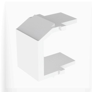 Módulo de tapa ciega (Inserto Ciego), Tipo Keystone, Color Blanco, 1 Pieza