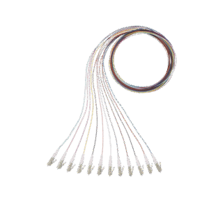 Kit de 12 Pigtails con Conector LC, Multimodo 50/125 OM3, 900um, de 1 Metro