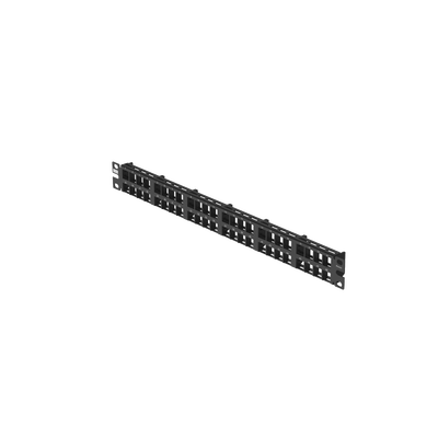 Panel de Parcheo Modular de Alta Densidad, Keystone (Sin Conectores), Identificación con Etiqueta Adhesiva, de 48 Puertos en 1 UR Panel de Parcheo Modular de Alta Densidad, Keystone (Sin Conectores), Identificación con Etiqueta Adhesiva, de 48 Puertos en 1 UR