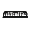Organizador de Cables Horizontal NetManager de Alta Densidad, Sencillo (Solo Frontal), Para Rack de 19in, 1UR