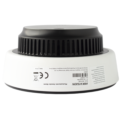 (HikFire) Detector de Humo Fotoeléctrico / Tecnología Dual de Luz / Alerta de ≥85 dB@3 m / Batería de Litio / Instalación en Techo