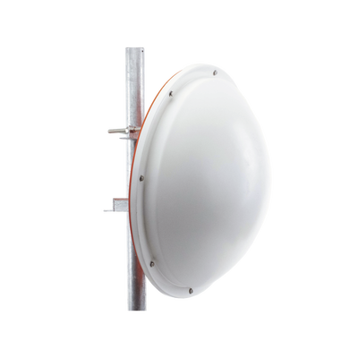 Antena altamente Direccional / 3 ft / 4.9-6.4 GHz / Diseñada para ambientes salinos / Ganancia 34 dBi / SLANT de 45 ° y 90 ° / Incluye radomo, jumper y montaje de acero inoxidable.