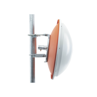Antena altamente Direccional / 3 ft / 4.9-6.4 GHz / Diseñada para ambientes salinos / Ganancia 34 dBi / SLANT de 45 ° y 90 ° / Incluye radomo, jumper y montaje de acero inoxidable.