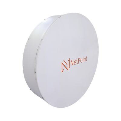 Antena de parabola profunda, blindada, con supresión al ruido de 2 ft, 4.9-6.4 GHz, Ganancia 30 dBi con SLANT de 45 ° y 90 °, ideal para hasta 30 km, Conectores N-hembra, montaje con alineación milimétrica.