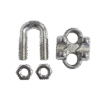 Nudo/ Perro/ Abrazadera Acero Forjado para Cable de 1/4", Acero Inoxidable. Nudo/ Perro/ Abrazadera Acero Forjado para Cable de 1/4", Acero Inoxidable.