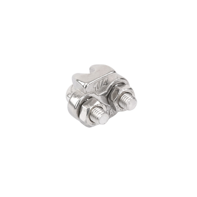 Nudo/ Perro/ Abrazadera Acero Forjado para Cable de 1/4", Acero Inoxidable. Nudo/ Perro/ Abrazadera Acero Forjado para Cable de 1/4", Acero Inoxidable.