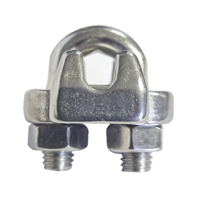 Nudo/ Perro/ Abrazadera Acero Forjado para Cable de 1/4", Acero Inoxidable. Nudo/ Perro/ Abrazadera Acero Forjado para Cable de 1/4", Acero Inoxidable.