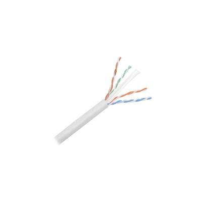 Bobina de Cable UTP de 305 m. de Cobre, NetKey, Gris Claro, Categoría 6 (24 AWG), 1000Mbps, Riser (CMR), de 4 pares