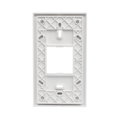 Marco blanco con placa metalica para caja americana Marco blanco con placa metalica para caja americana