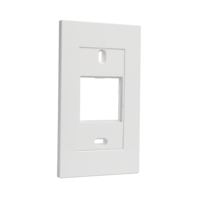 Marco blanco con placa metalica para caja americana Marco blanco con placa metalica para caja americana