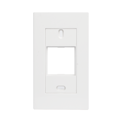 Marco blanco con placa metalica para caja americana Marco blanco con placa metalica para caja americana