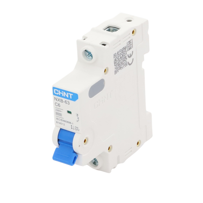 Pastilla para Riel Din, 1 Polo, 6 Amp, Vca:110/415v, 6kA, Catálogo: NXB631PC6, Serie: NXB-63. Pastilla para Riel Din, 1 Polo, 6 Amp, Vca:110/415v, 6kA, Catálogo: NXB631PC6, Serie: NXB-63.