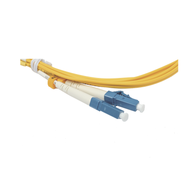 Jumper de Fibra Óptica Duplex, Monomodo, con Conectores LC/UPC-LC/UPC, 2 metros