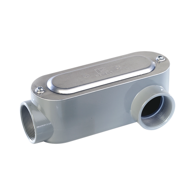 Caja Oval Roscada tipo LL de 3" chica (76.2 mm) / Incluye tapa y tornillos.