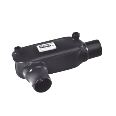 Caja Ovalada tipo LR con Recubrimiento Exterior de PVC de 2 1/2" (63.5 mm). Caja Ovalada tipo LR con Recubrimiento Exterior de PVC de 2 1/2" (63.5 mm).