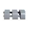 Organizador de cables vertical articulado, ideal para llevar los cables del piso a mesa o a la cubierta del escritorio de manera segura
