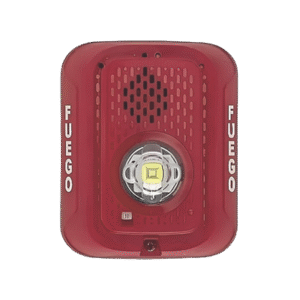 Sirena con Lampara LED Estroboscópica / 2 hilos / Montaje en Pared / Color Rojo / Configuración Estroboscópica Seleccionable Sirena con Lampara LED Estroboscópica / 2 hilos / Montaje en Pared / Color Rojo / Configuración Estroboscópica Seleccionable