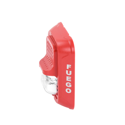 Sirena con Lámpara Estroboscópica a 2 Hilos, Montaje en Pared, Color Rojo, Configuración Estroboscópica Seleccionable y Texto en Español, Nuevo Diseño Moderno y Elegante y Menor Consumo de Corriente Sirena con Lámpara Estroboscópica a 2 Hilos, Montaje en Pared, Color Rojo, Configuración Estroboscópica Seleccionable y Texto en Español, Nuevo Diseño Moderno y Elegante y Menor Consumo de Corriente