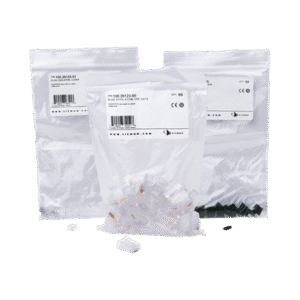 Plug RJ45 Cat6, Para Cable UTP Calibre 23 a 26 AWG, Chapado en Oro de 50 micras, Bolsa con 50 piezas