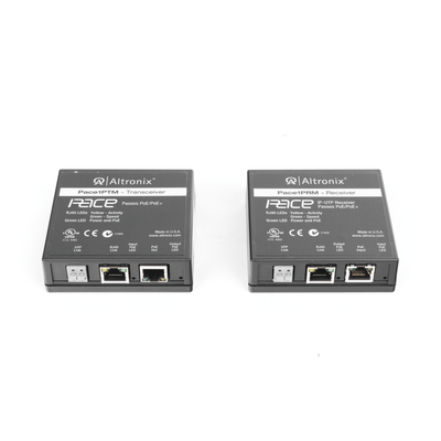 Kit extensor IP y PoE por cable UTP CAT5E hasta 500 mts @ 100 mbps Kit extensor IP y PoE por cable UTP CAT5E hasta 500 mts @ 100 mbps