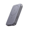 Power Bank MagSafe de 10000mAh NEXODE | 20W | 1 USB-C | 1 USB-A | Carga Rápida bidireccional | Soporta modo Standby | Soporte Plegable | Ultra Delgado | Ultra ligero | Compatible con iPhone 15/14/13/12 | Color Gris.