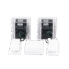 (Caseta Wireless) Kit Hub controlador, 2 atenuadores, 2 controles remotos, 2 base mesa y 2 tapas.