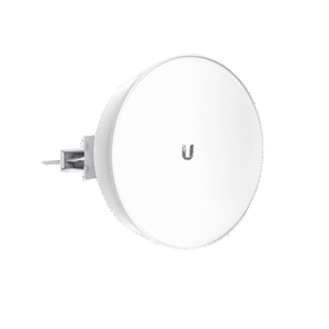 PowerBeam airMAX AC ISO hasta 450 Mbps, 5 GHz (5150 - 5875 MHz) con antena integrada de 27 dBi con aislamiento RF y radomo incluido