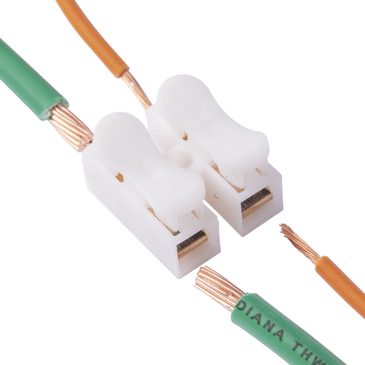 Conector tipo PUSH de 2 Contactos / Para una Conexión Rápida / Puentes de Cables