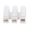 Conector tipo PUSH de 3 Contactos / Para una Conexión Rápida / Puentes de Cables